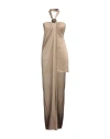 Blumarine Woman Mini Dress Khaki Size 4 Viscose In Beige