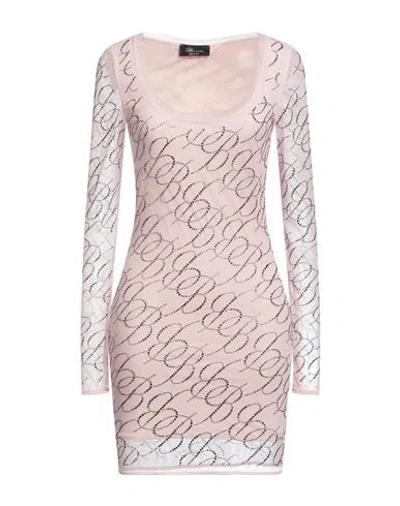 Blumarine Woman Mini Dress Light Pink Size 6 Polyamide, Elastane