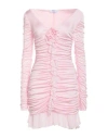 BLUMARINE BLUMARINE WOMAN MINI DRESS PINK SIZE 6 VISCOSE, POLYESTER