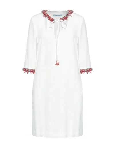 Blumarine Short Dresses In White