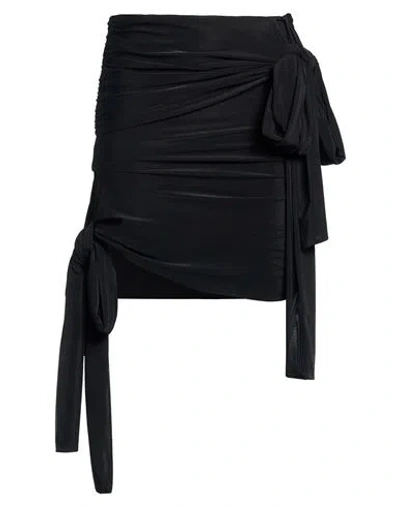Blumarine Woman Mini Skirt Black Size 4 Polyamide, Elastane