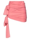 Blumarine Woman Mini Skirt Coral Size 8 Polyamide, Elastane In Red