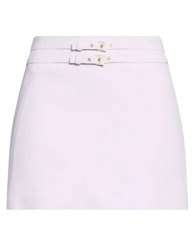 Blumarine Woman Mini Skirt Lilac Size 4 Viscose, Acetate, Elastane In Purple