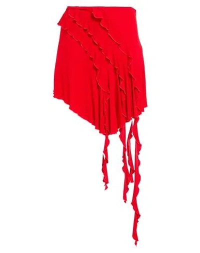 Blumarine Woman Mini Skirt Red Size 4 Viscose
