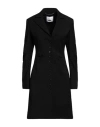 Blumarine Woman Overcoat & Trench Coat Black Size 6 Virgin Wool, Elastane In Black
