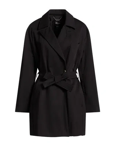 Blumarine Woman Overcoat & Trench Coat Black Size 6 Cotton, Elastane