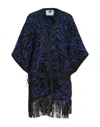 Blumarine Overcoats In Blue