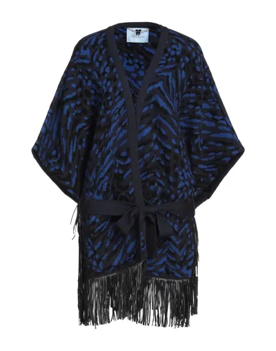 Blumarine Overcoats In Blue