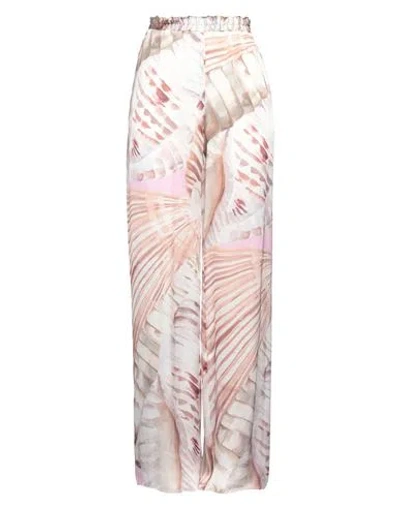 Blumarine Woman Pants Beige Size 10 Silk