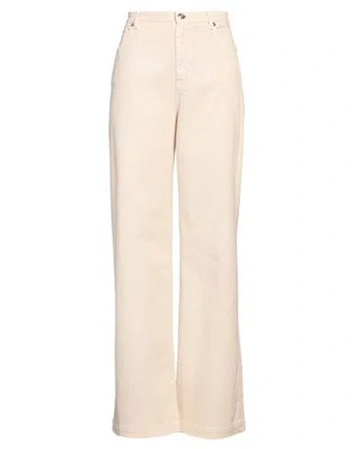 Blumarine Woman Pants Beige Size 30 Cotton, Elastane