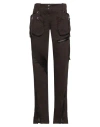 Blumarine Woman Pants Dark Brown Size 6 Cotton, Viscose