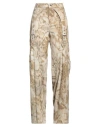 Blumarine Woman Pants Khaki Size 6 Cotton, Elastane In Beige