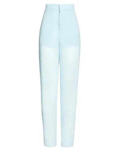 Blumarine Woman Pants Light Blue Size 8 Polyester