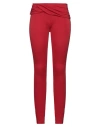 Blumarine Woman Pants Red Size 4 Viscose, Elastane In Red
