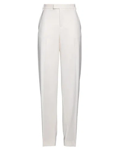 Blumarine Woman Pants White Size 8 Virgin Wool, Elastane