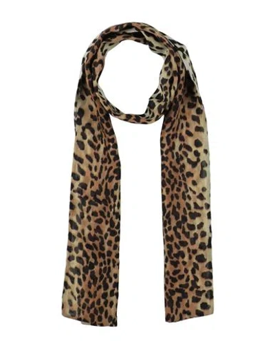 Blumarine Woman Scarf Sage Green Size - Viscose In Brown