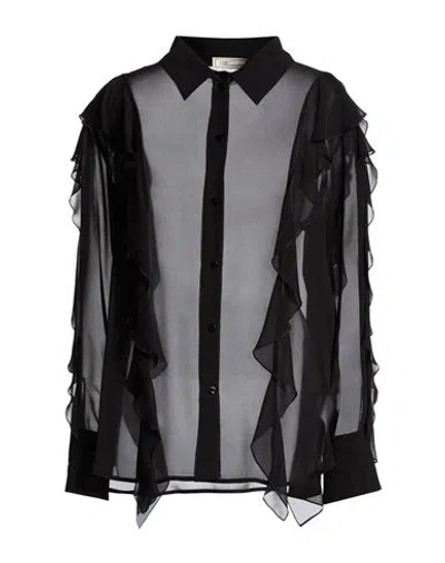 Blumarine Woman Shirt Black Size 10 Silk