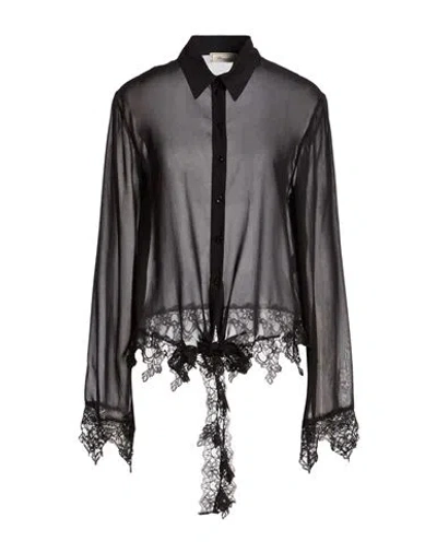 Blumarine Woman Shirt Black Size 6 Polyester