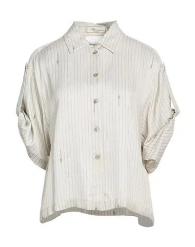 Blumarine Woman Shirt Light Grey Size 8 Viscose In Gray