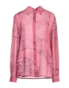 Blumarine All-over Graphic-print Shirt In Magenta