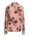 Blumarine Woman Shirt Pastel Pink Size 8 Silk