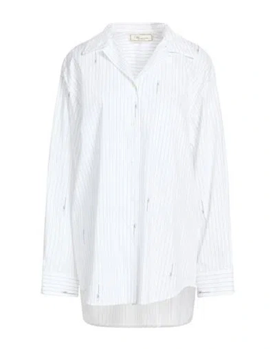 Blumarine Woman Shirt White Size 6 Cotton