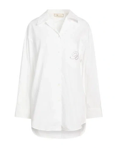 Blumarine Woman Shirt White Size 8 Cotton