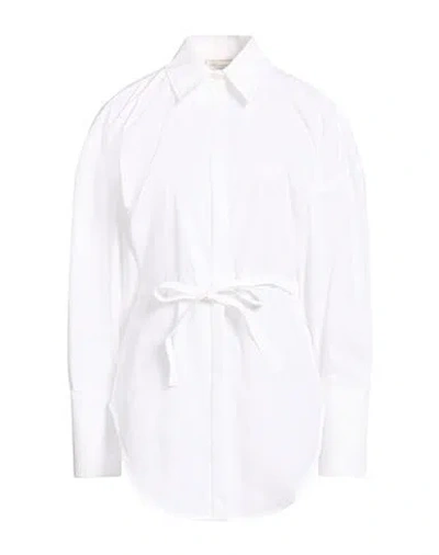 Blumarine Woman Shirt White Size 8 Cotton In Multi