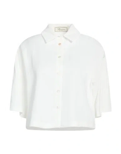 Blumarine Woman Shirt White Size 8 Viscose, Polyamide