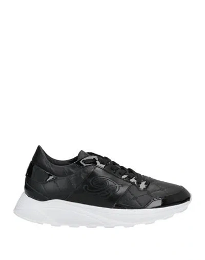Blumarine Woman Sneakers Black Size 5 Textile Fibers