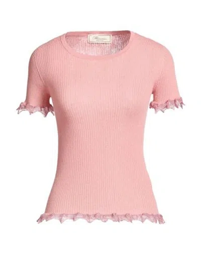 Blumarine Woman Sweater Antique Rose Size 10 Wool, Polyamide, Polyester In Pink