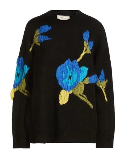 Blumarine Woman Sweater Black Size 2 Polyamide, Alpaca Wool, Acrylic, Elastane