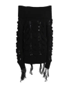 Blumarine Rouched Turtleneck Sweater In Black