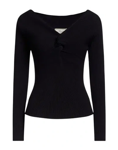Blumarine Woman Sweater Black Size 6 Viscose, Polyester In Multi