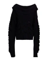 Blumarine Woman Sweater Black Size 6 Wool
