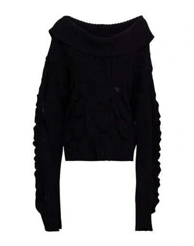 Blumarine Woman Sweater Black Size 6 Wool