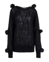 Blumarine Woman Sweater Black Size 8 Mohair Wool, Polyamide, Wool