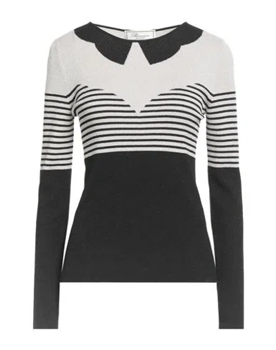 Blumarine Woman Sweater Black Size 8 Viscose, Polyamide, Metallic Polyester