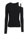 Blumarine Woman Sweater Black Size 6 Viscose, Polyester In Black