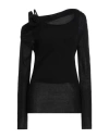 Blumarine Woman Sweater Black Size 8 Viscose, Wool