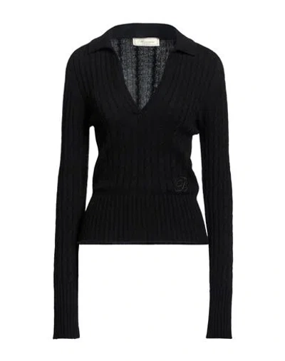 Blumarine Woman Sweater Black Size 8 Wool, Cashmere