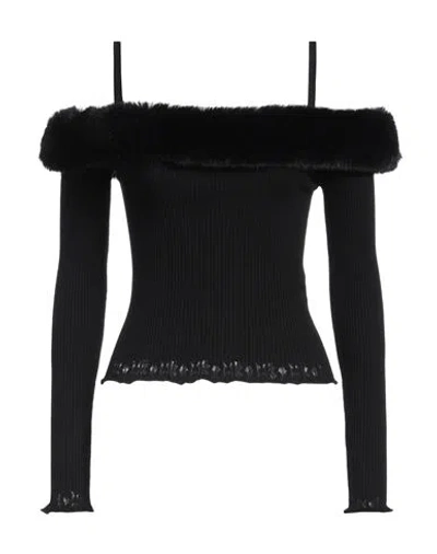 Blumarine Woman Sweater Black Size L Viscose, Polyester