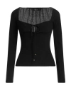 Blumarine Woman Sweater Black Size L Viscose, Polyester In Black