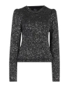Blumarine Woman Sweater Black Size L Viscose, Polyester, Polyamide In Black