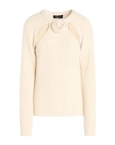 Blumarine Woman Sweater Cream Size M Wool