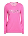 Blumarine Woman Sweater Fuchsia Size 6 Silk In Pink