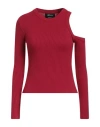 Blumarine Woman Sweater Garnet Size 8 Viscose, Polyester In Red