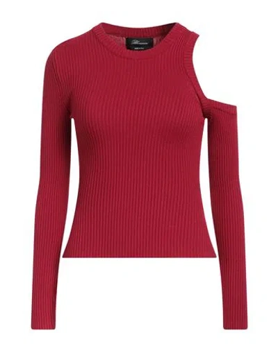 Blumarine Woman Sweater Garnet Size 8 Viscose, Polyester In Red