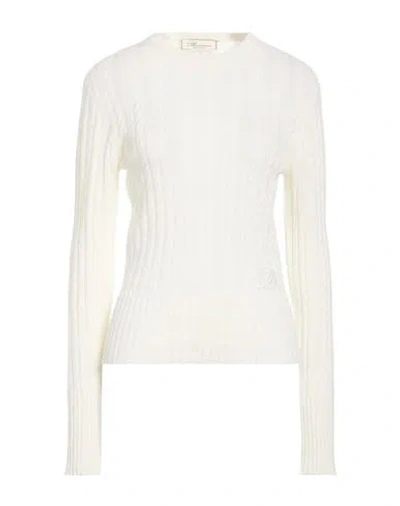 Blumarine Woman Sweater Ivory Size 10 Wool, Cashmere In White