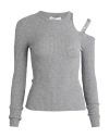 Blumarine Woman Sweater Light Grey Size 4 Viscose, Polyester In Grey